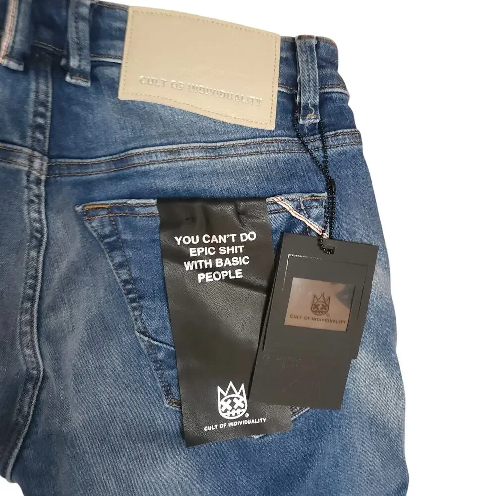 CULT OF INDIVIDUALITY Rocker Slim Jeans Men sz 29x33 Blue NWT | MSRP $239